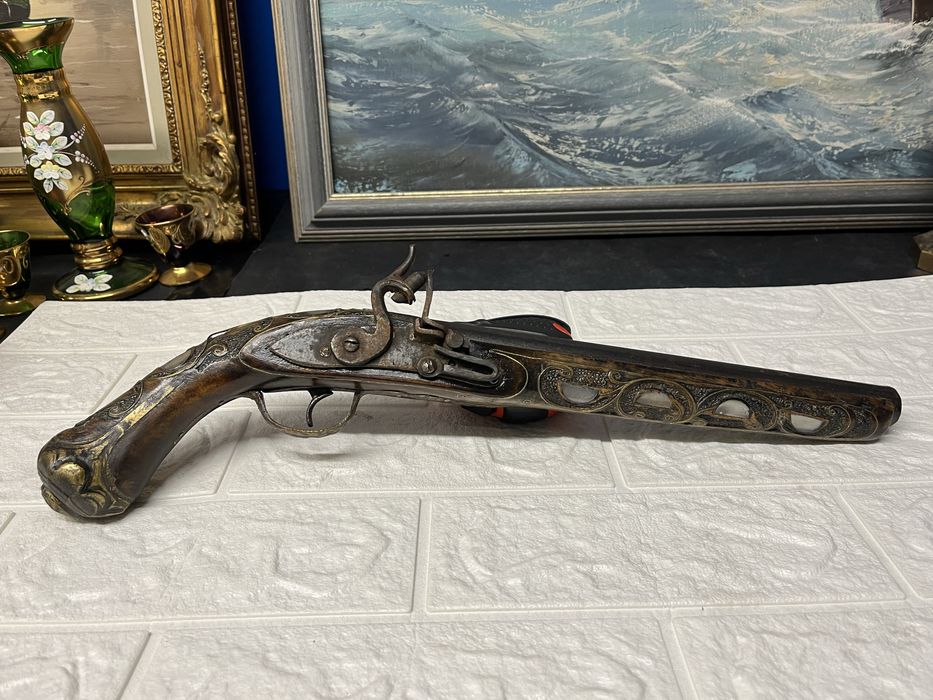 Колекционерски,стар,кремъчен пистолет