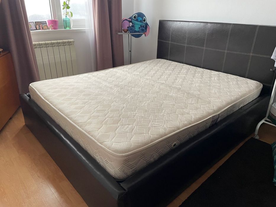 Pat complet + saltea 217 x 176