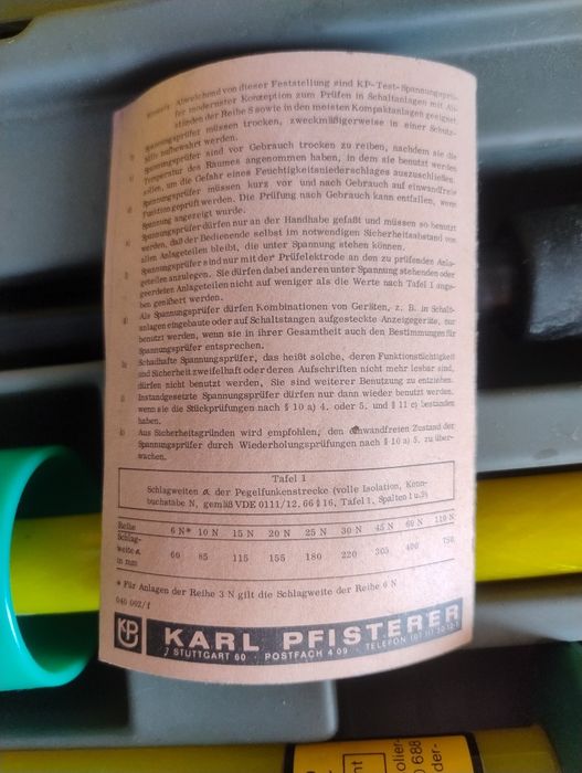 Tester Voltaj 10-20 KV