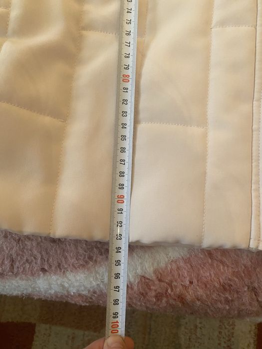 Голямо дамско бяло/бежово Зимно яке 2ХL