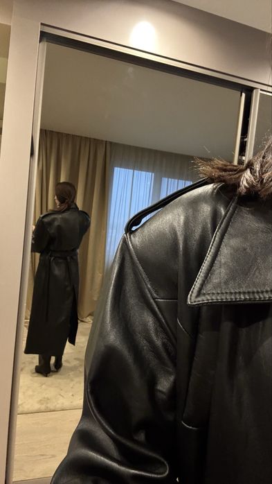 Trench din Piele 100 % Norina St - 38/M