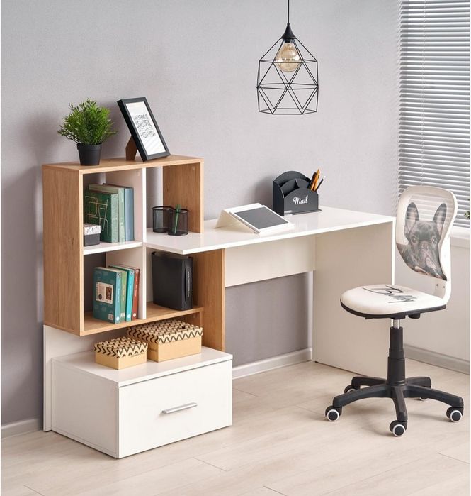 Masa de birou cu spatii depozitare