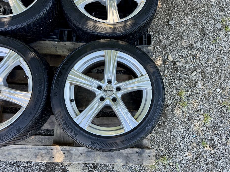 Алуминиеви джанти 17” 5x112+ГУМИ Kumho 205/50/17 за Vw,Skoda,Seat,Audi