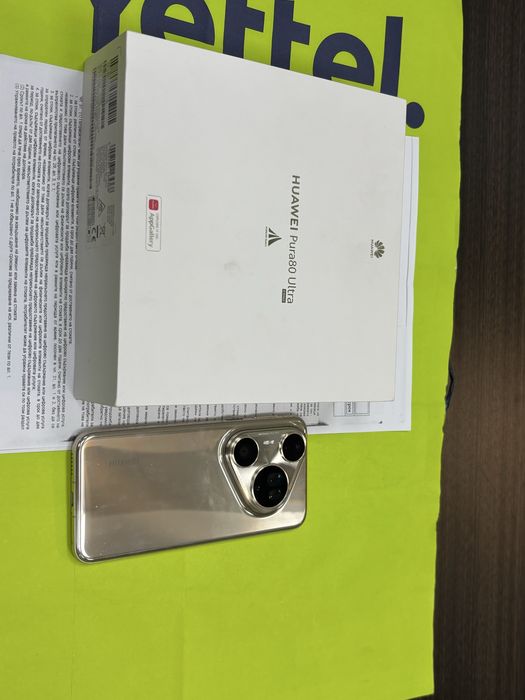 КАТО НОВ 512GB Huawei Pura 80 ULTRA Yettel Гаранция 2029 Gold