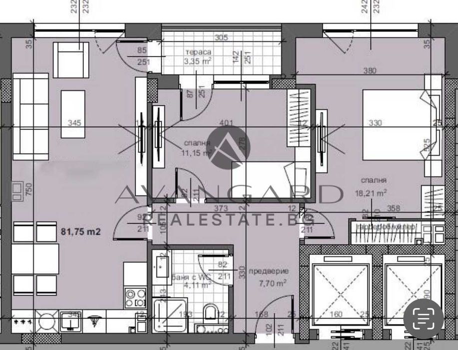 Продава се Тристаен апартамент в Пловдив, Тракия - 94 кв.м за 1543 €/кв.м - Снимка #3