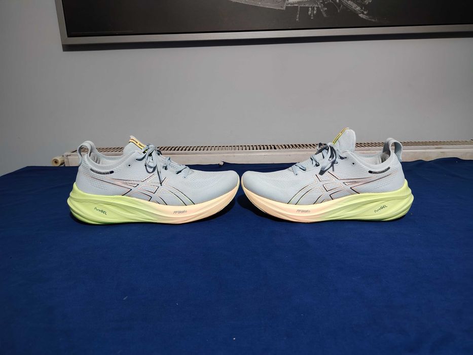 ASICS Gel-Nimbus 26 adidași alergare, mărimea 46, interior talpă 29 cm