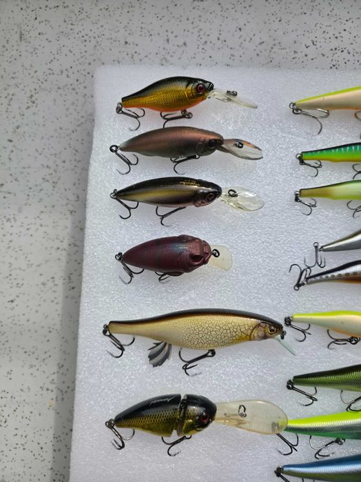 Megabass , Illex, Shimano, Daiwa, Osp , Evergreen