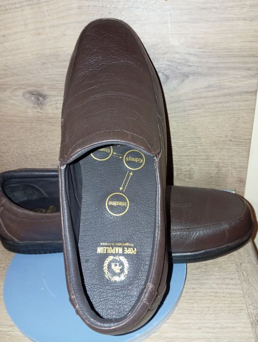 Мъжки мокасини естествена кожа