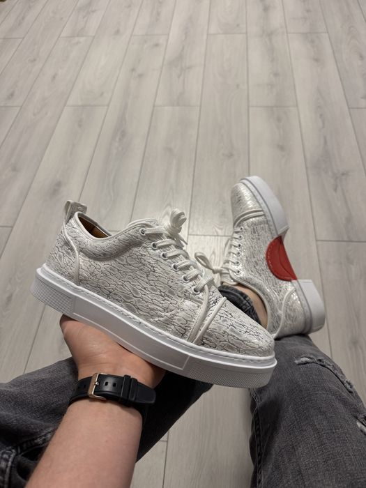 Adidasi Barbati Louboutin Argintiu!