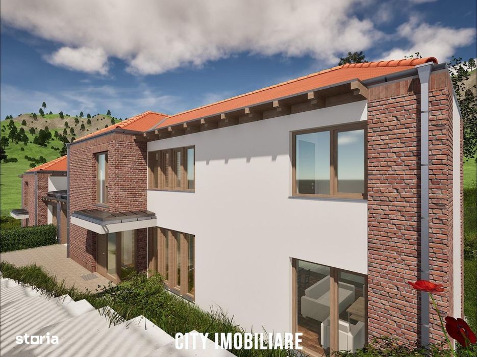 Teren intravilan 1.375 mp cu Proiect autorizat pentru duplex, Feleacu