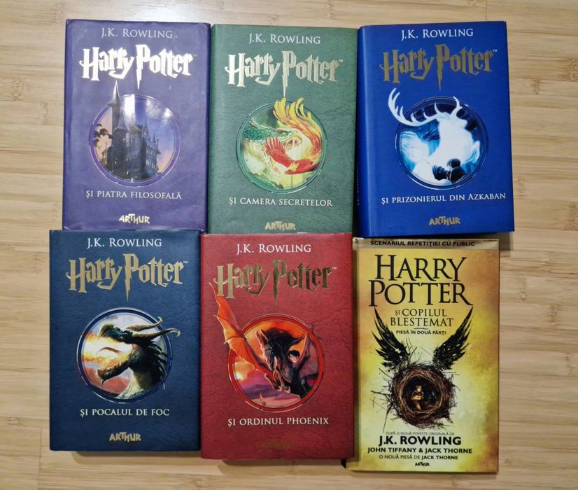 Set 6 cărți Harry Potter (Ed. Arthur) - Coperți cartonate