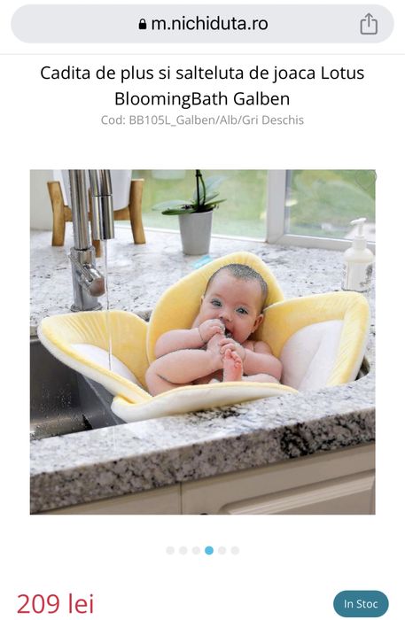 Saltea floare de baie/joaca bebe