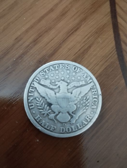 Монета 50центов сша1906г.