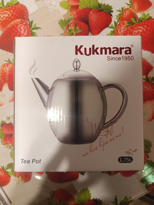 Новый заварочный чайник Kukmara 1.75 литра