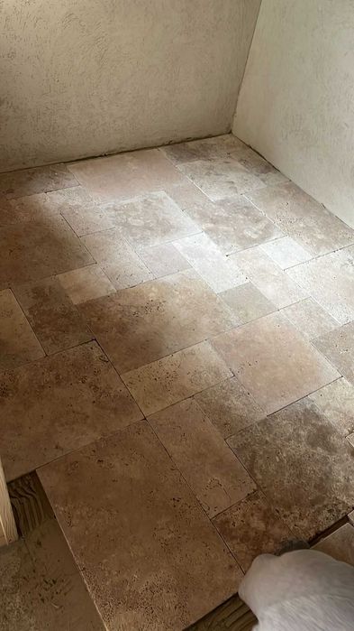 Travertin classic crem antichizat | Travertin Cappuccino pentru Terase, Fațade, Alei și Placări Exterioare | Travertin Iași
