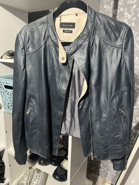 Кожаная куртка massino dutti 46-48