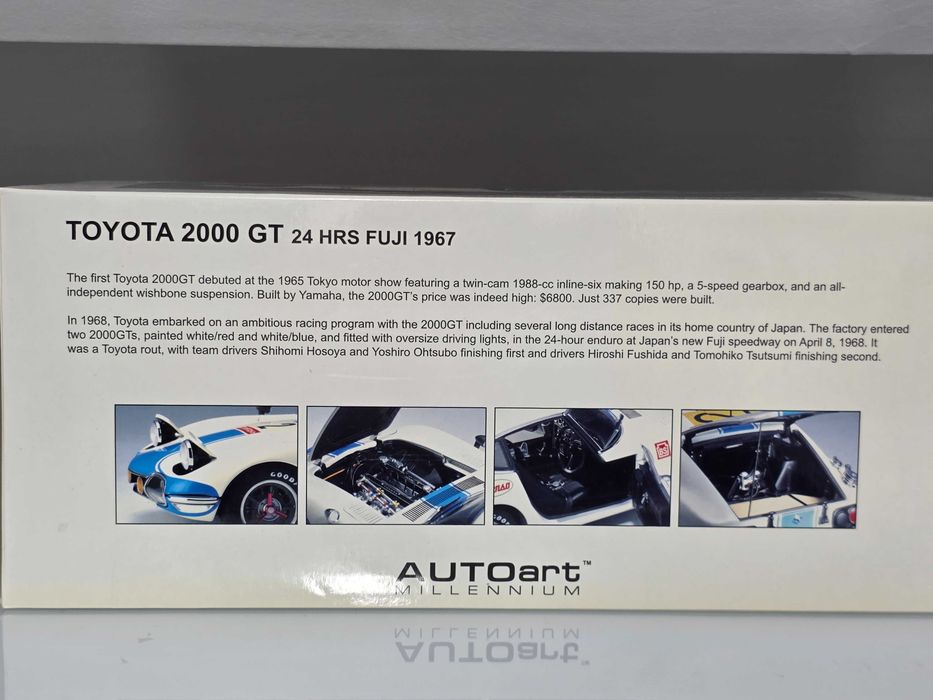 Macheta Auto 1/18 AUTOart Toyota 2000 GT 24 Hrs Fuji 1967