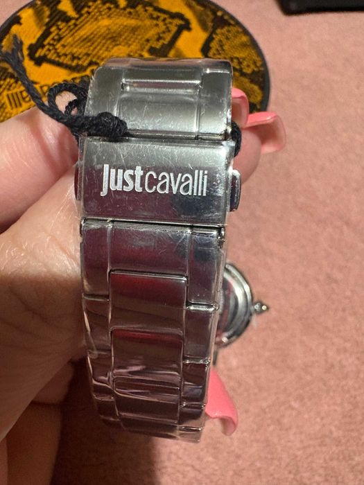 Ceas de damă argintiu Just Cavalli nou, cu etichetă