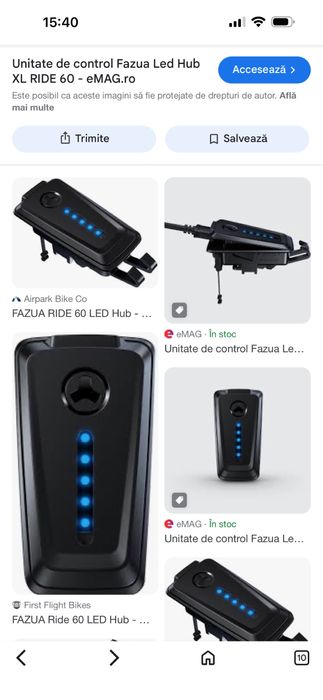 Unitate de control FAZUA Led Hub XL Ride 60