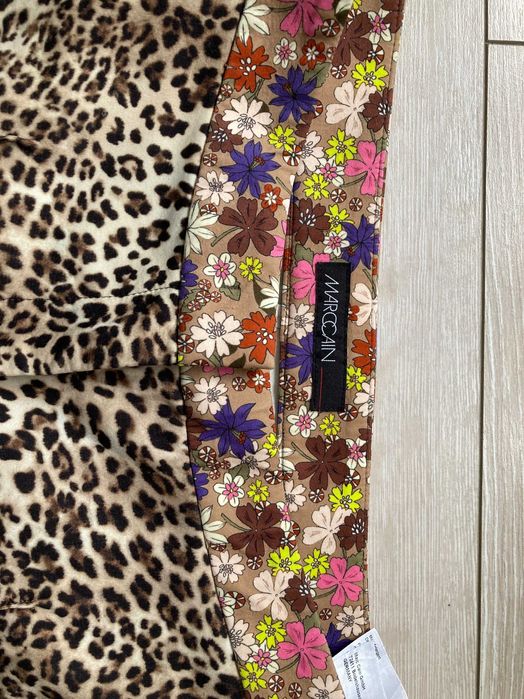 Marc Cain Animal Print leopard pants женски панталон панталони N4