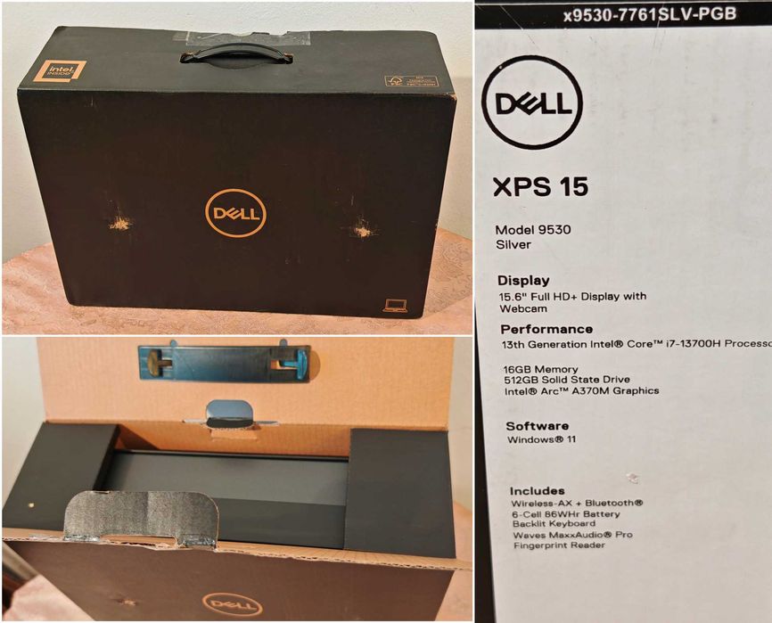 Dell XPS 9530/Core i7 13700H/16GB RAM/512GB SSD/Arc A370M 4GB/15.6 IPS