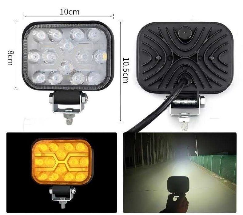 Халоген №3858 Прожектор с мигач 2 LED за кола  3″
