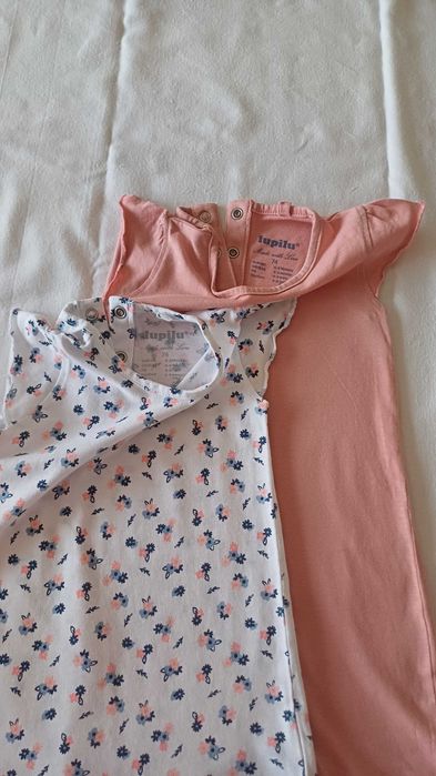 2 бр. бодита с къс крачол Lupilu за момиче - 74