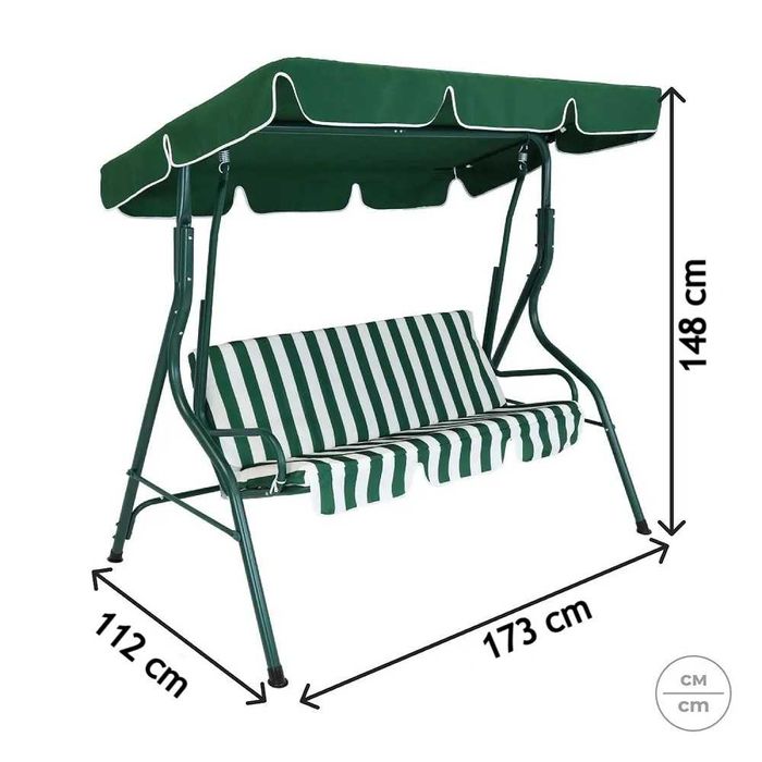 Садовые качели 173х112х148см, Бесплатная доставка