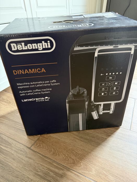 Кафеавтомат DE’LONGHI Dinamica ECAM 350.50.B, 1450W, 1.8 л 15 бара Гарафа за мляко със система LatteCrema Черен