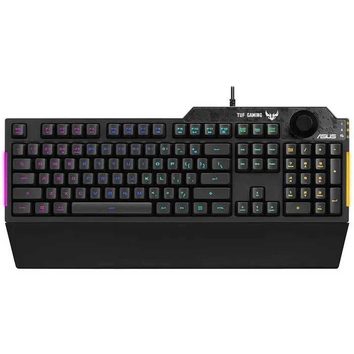 Tastatura Gaming Asus Tuf Gaming K1 RGB Led USB cu fir noua 90MP01X0-BKUA00 garantie sigilata