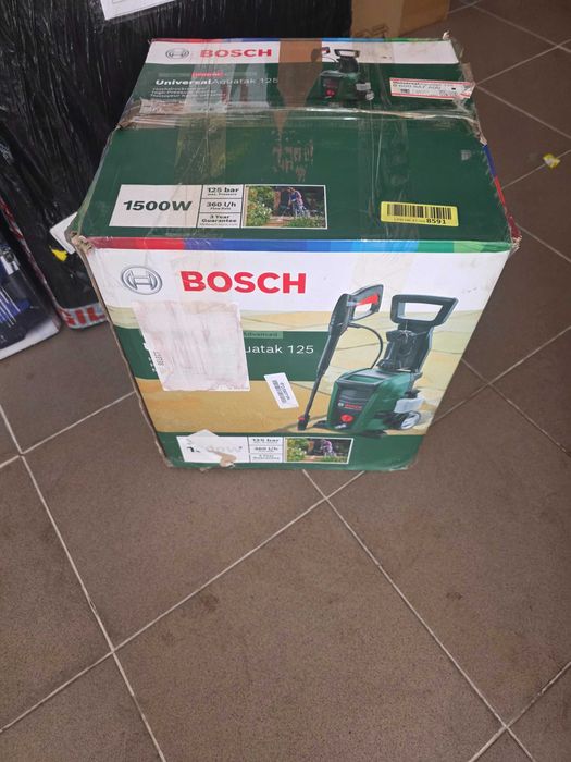 Aparat de spalat cu presiune, Bosch Aquatak 125 P, 1500 W, 125 bari, 360 l/h, furtun 5 m