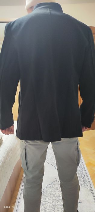 Мъжко черно палто