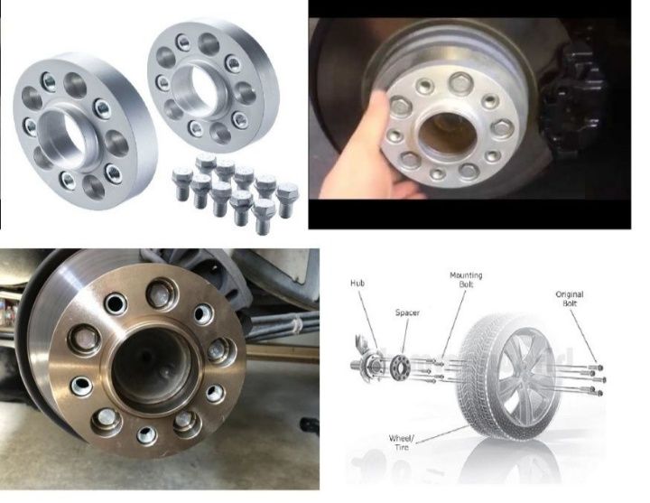 Flanse Distanție Audi 30 mm cu prindere dubla și prezoanele incluse