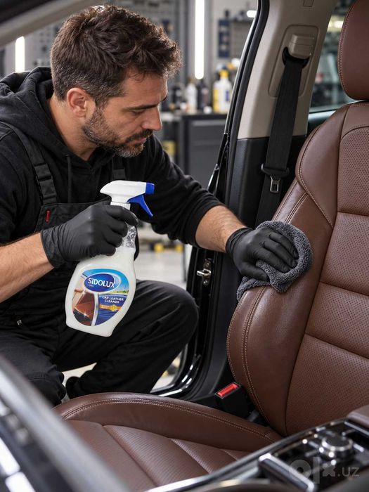 Спрей для кожи авто Sidolux Сидолюкс Car Leather Cleaner 500 мл