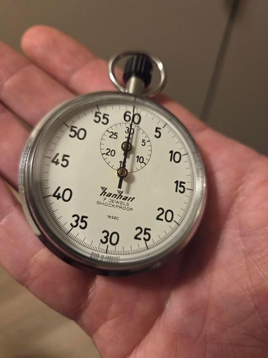 Хронометър Hanhart от 1974 година с оригинална кутия и документи