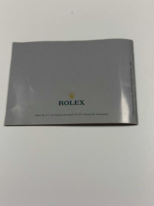 Booklet Rolex Submariner 2007