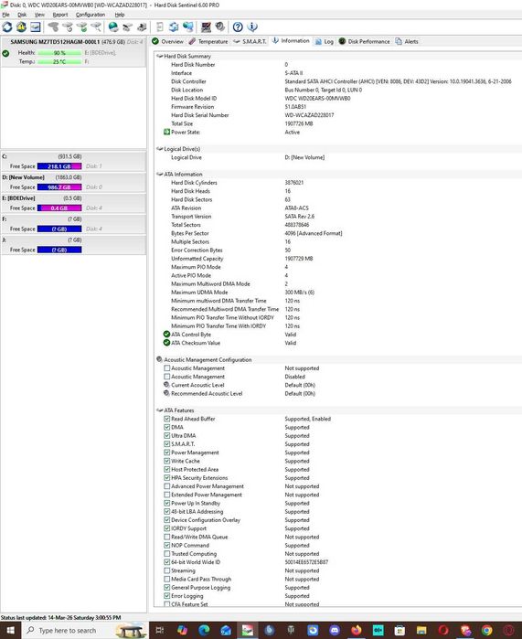Solid State Drive (SSD) Samsung 512GB SATA 6Gbps 2.5" MZ-7TD5120/0L1