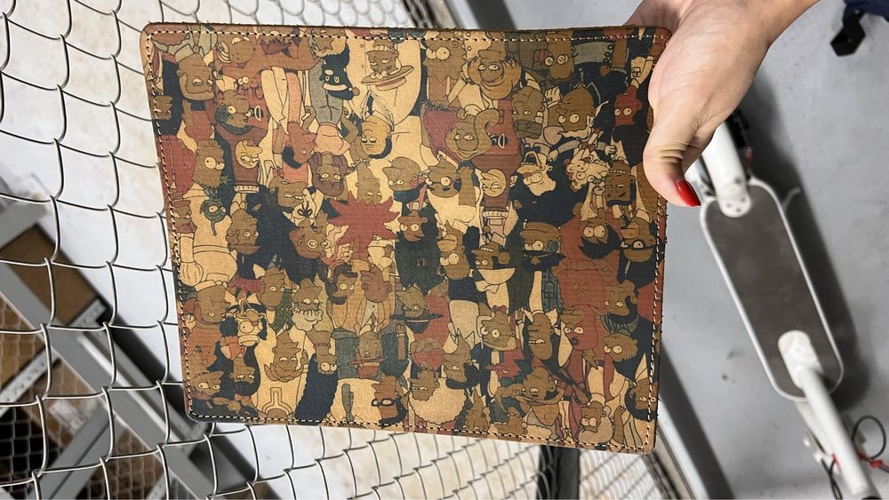 Ковер под мышку из натуральной кожи новый симпсоны