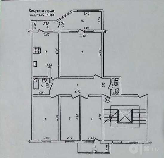 4-х комнатная на Ц-5 ID: 7951