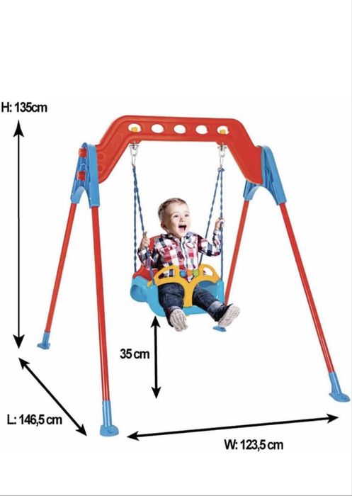 Leagan copii Pilsan - Samba, cu cadru, albastru