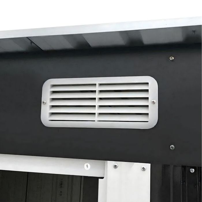 Метална градинска къща за инструменти с вентилация и заключване