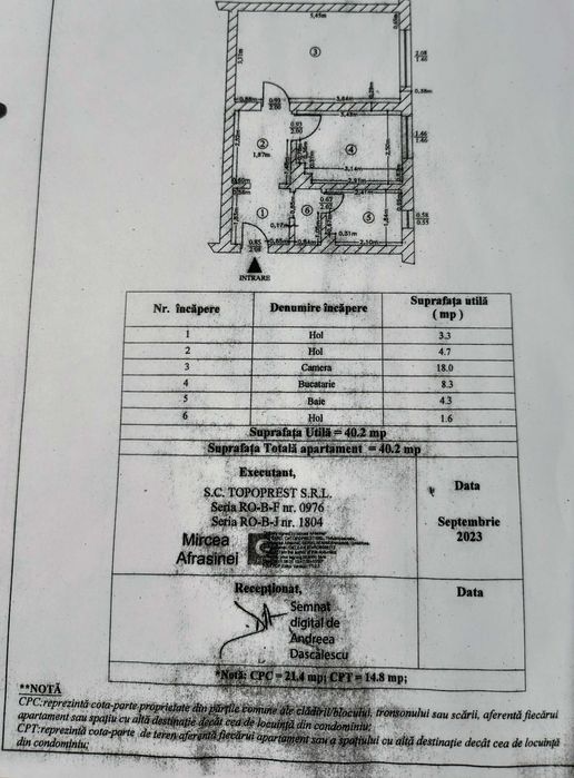 Apartament cu o camera