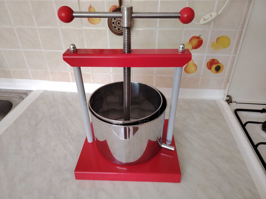 Presa, teasc struguri, fructe din inox, 6 litri