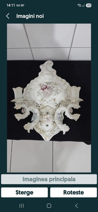 Vand 6 aplice de perete portelan