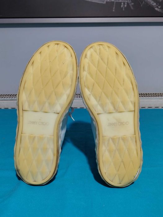 JIMMY CHOO, tenesi din piele, mărimea 41, interior 26,5 cm