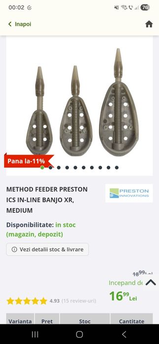 Method feeder Predton
