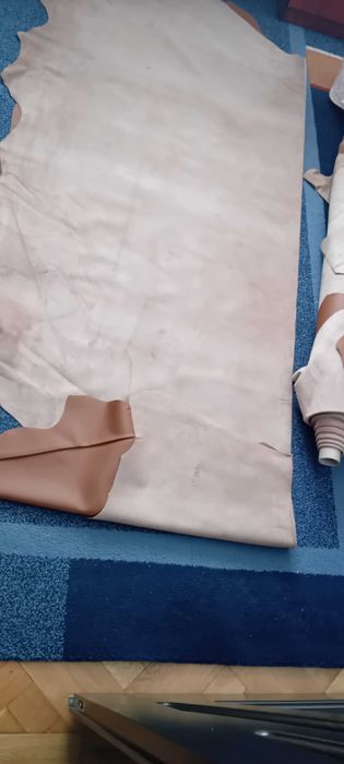 Piele naturala Nappa model Florida culoare 2038 Cognac pt. tapitare Auto Mercedes, Jaguar etc. Calitate superioara produsa in Italia.