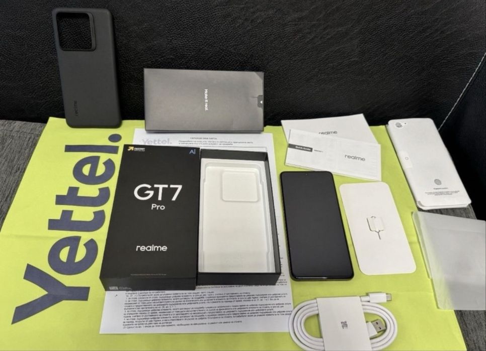 КАТО НОВ 512GB Realme GT 7 Pro Гаранция Yettel 2027г. Orange gt7