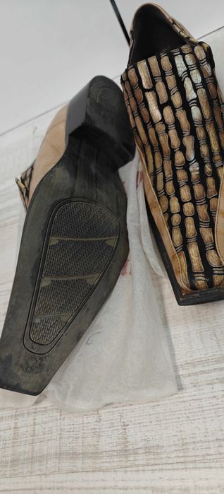 Мъжки обувки от крокодилска кожа стил "Евгени Минчев"