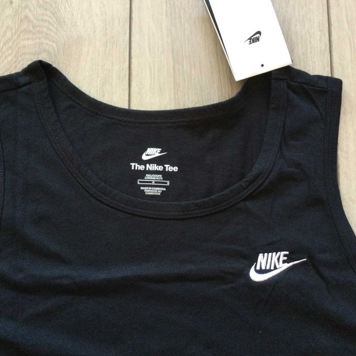 НОВ оригинален мъжки черен памучен потник NIKE / Найк размер L от САЩ